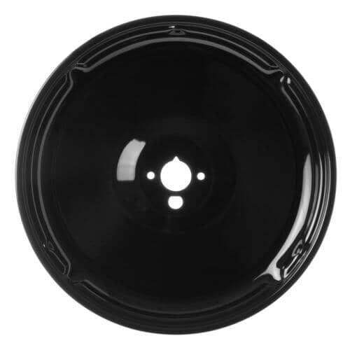 GE Part# WB31K5078 Porcelain Burner Drip Bowl - Small, 9in, Black (OEM)