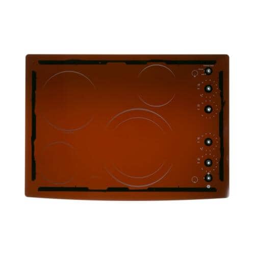 GE Part# WB62T10577 Maintop Glass Assembly (OEM) BK