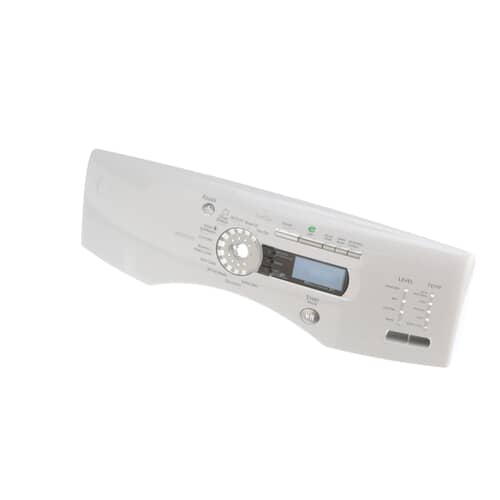 GE Washers and Dryer Backsplash/Button Control Panel Assembly - White WE19M1656