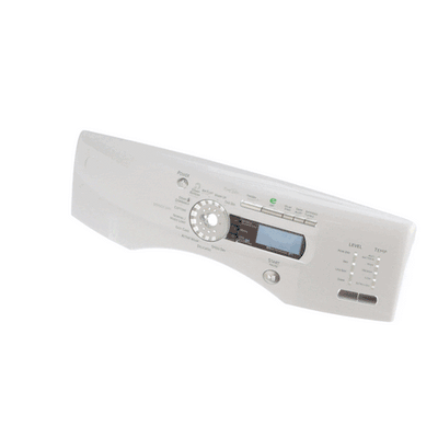 GE Washers and Dryer Backsplash/Button Control Panel Assembly - White WE19M1656