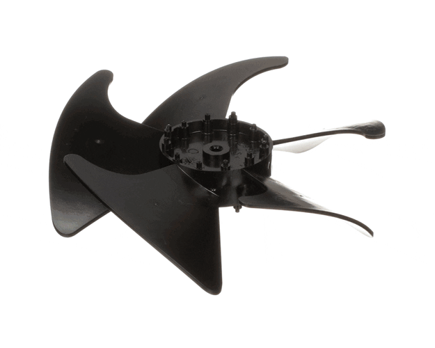 GE Part# WR60X10204 Evaporator Fan Blade (Black) (OEM)