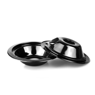 Whirlpool Oven and Cooktop Drip Bowl Set (Black) W10288051