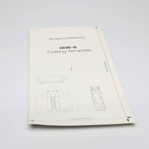 Bowers &Wilkins Isw-6 Cutting Template - II16098