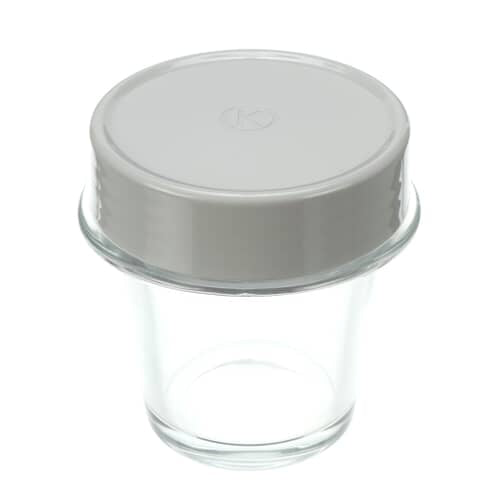 Delonghi Part# KW714808 Mill Jar Lid Glass (Grey) - Genuine OEM