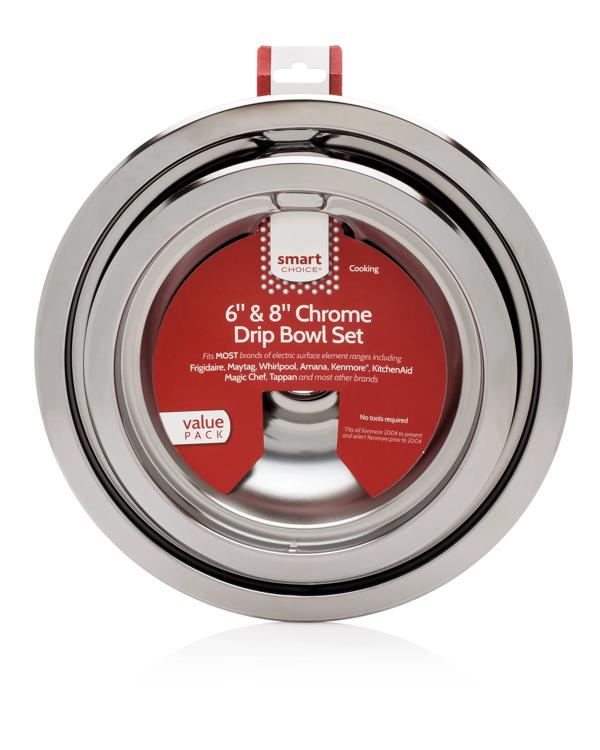 Frigidaire Smart Choice Burner Drip Bowl Kit (Chrome) L304458797