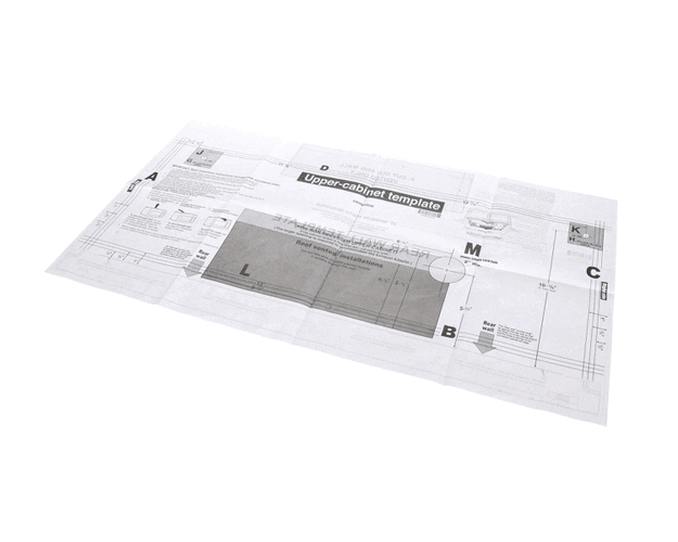 LG Microwave Upper Cabinet Template Instrucion Sheet LMV2031ST