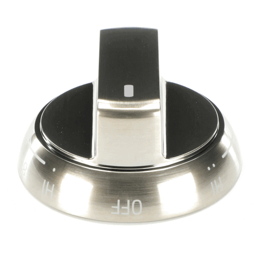 LG Part# AEZ74073415 Burner Knob (Stainless) - Genuine OEM