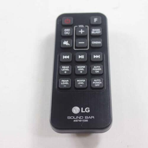 LG Part# AKB74815396 Sound Bar Remote Control (OEM) Black