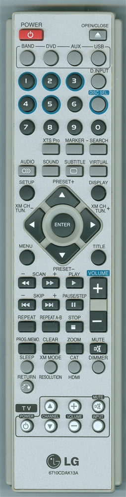 LG Remote Controller - 6710CDAK13A