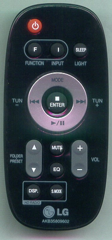 LG Remote Controller Assembly - AKB35809602
