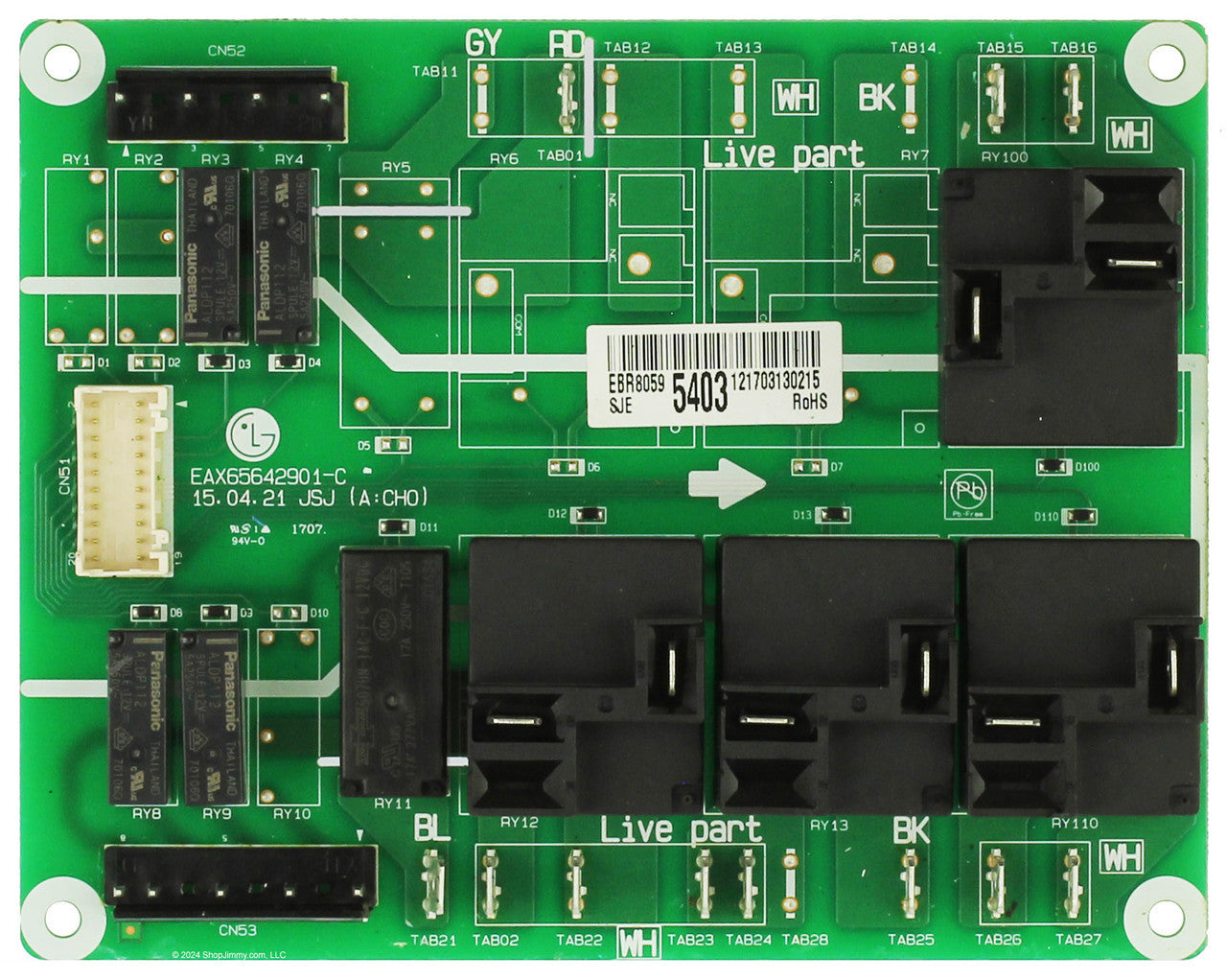 LG Part# EBR80595403 Sub Power Control Board - Genuine OEM