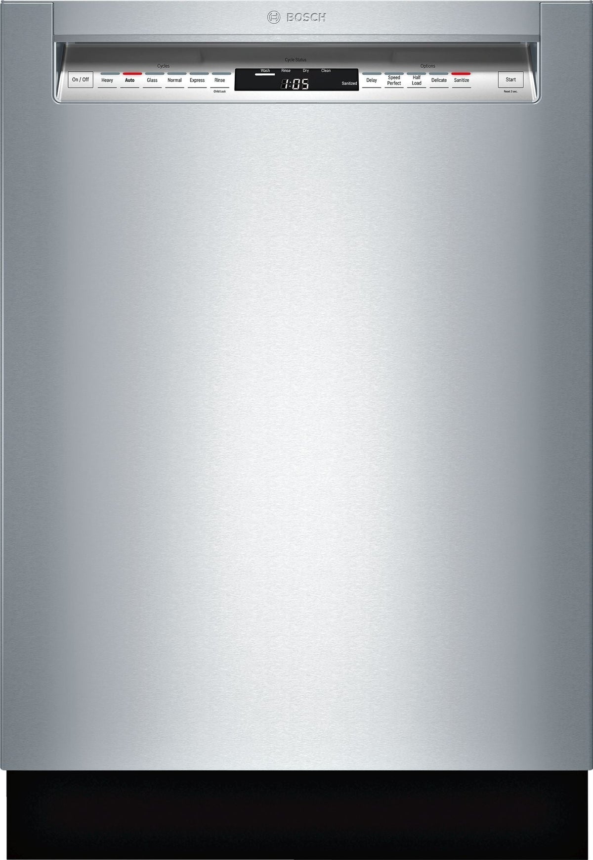 Bosch SHE7PT55UC/07 Benchmark Series Dishwasher W/Recessed Handle - Stainless Steel