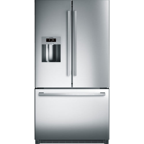 Bosch B26FT50SNS/03 800 Series French Door Bottom Mount Refrigerator 36'' Stainless Steel, Easy Clean Stainless Steel