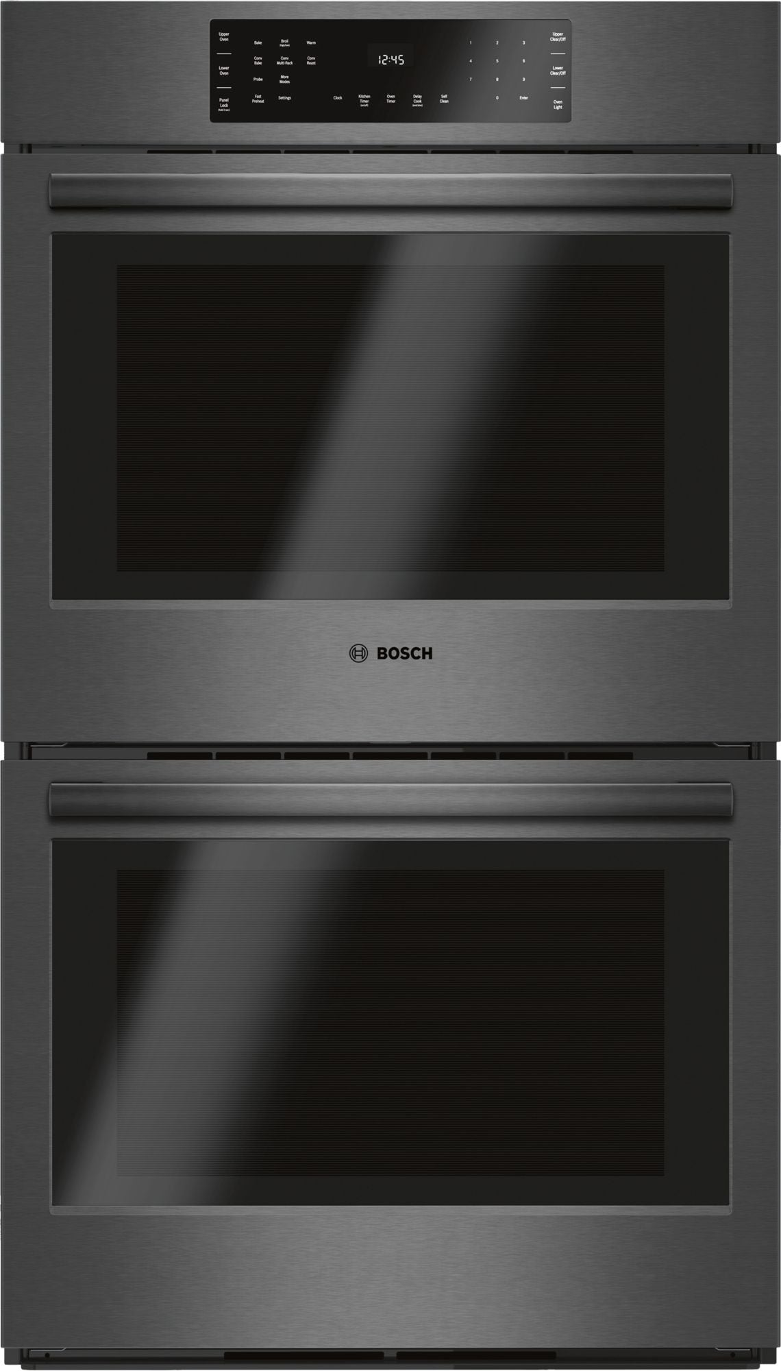 Bosch HBL8642UC/01 800 Series Double Wall Oven 30'' Black Stainless Steel