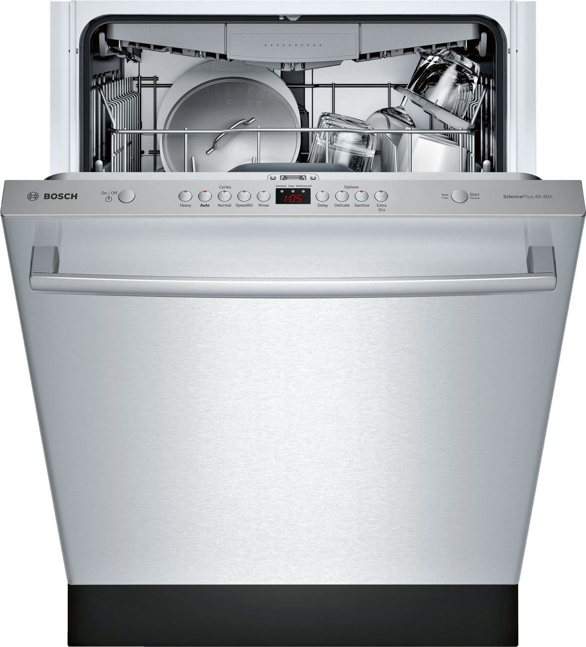 Bosch SHXM4AY55N/25 100 Series Dishwasher 24'' Stainless Steel
