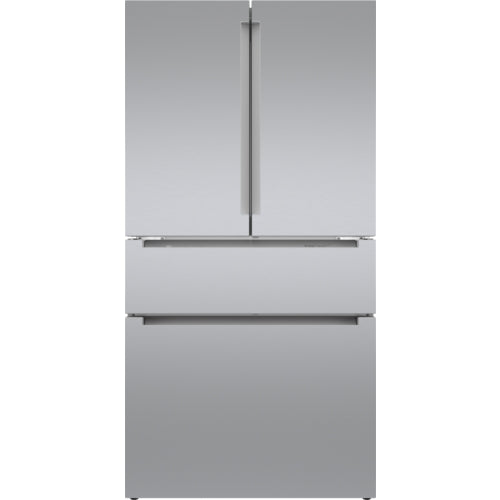 Bosch B36CL80ENS/06 800 Series French Door Bottom Mount Refrigerator 36'' Easy Clean Stainless Steel
