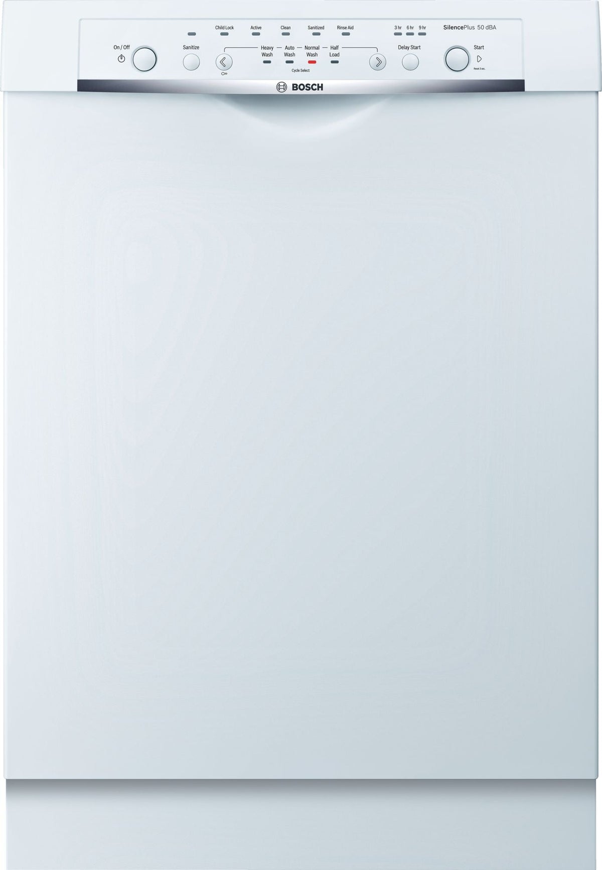 Bosch SHE3AR52UC/06 Front Control 24-In Built-In Dishwasher White