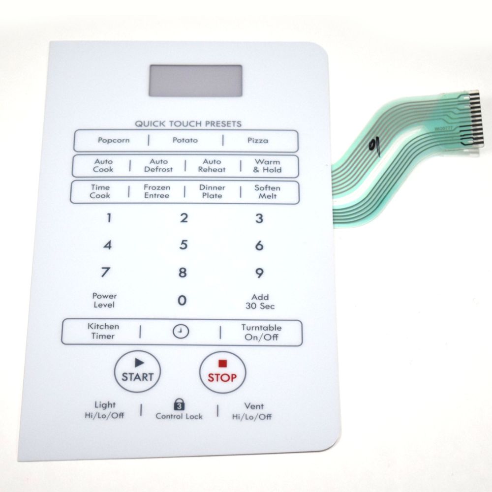 LG Part# MFM62077701 Membrane Overlay (White) - Genuine OEM