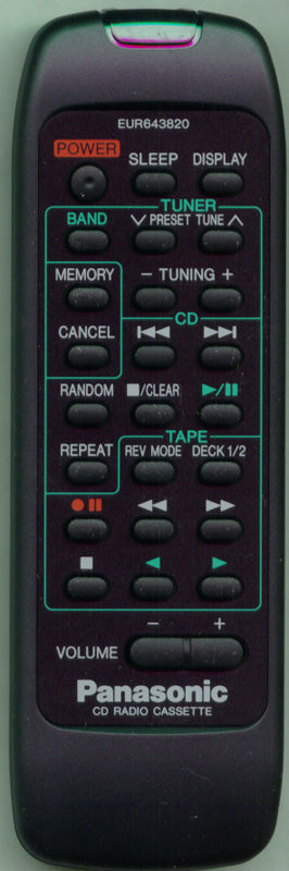Panasonic Remote Control - EUR643820