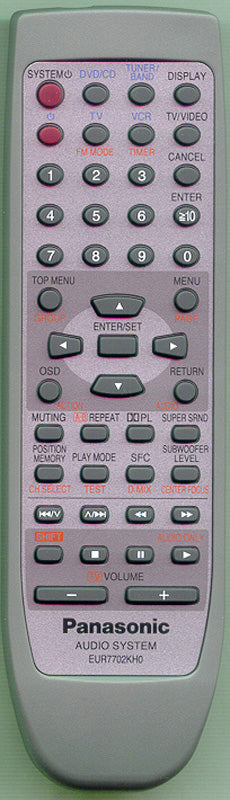 Panasonic Remote - EUR7702KH0
