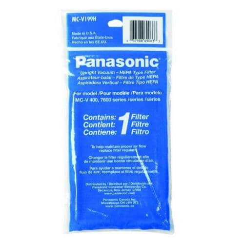 Panasonic Part# MC-V199H Filter (OEM)