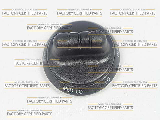 Whirlpool Part# WP31760601B Infinite Switch Knob (OEM) Black