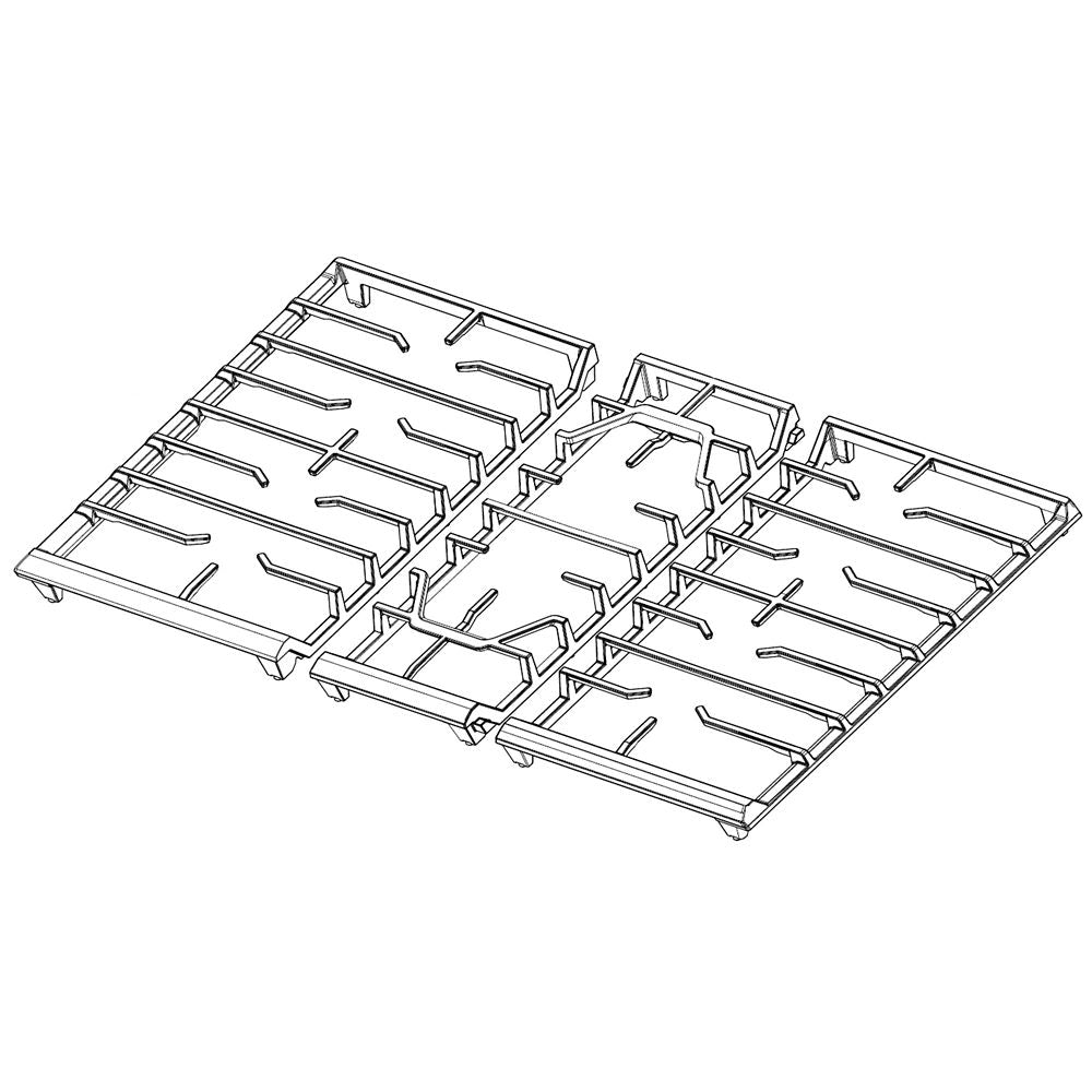Samsung Part# DG98-02111A Surface Burner Grate Assembly - Genuine OEM