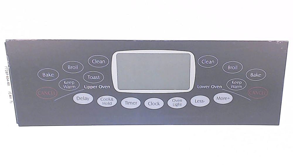 Whirlpool H3 Control Overlay WP74009994