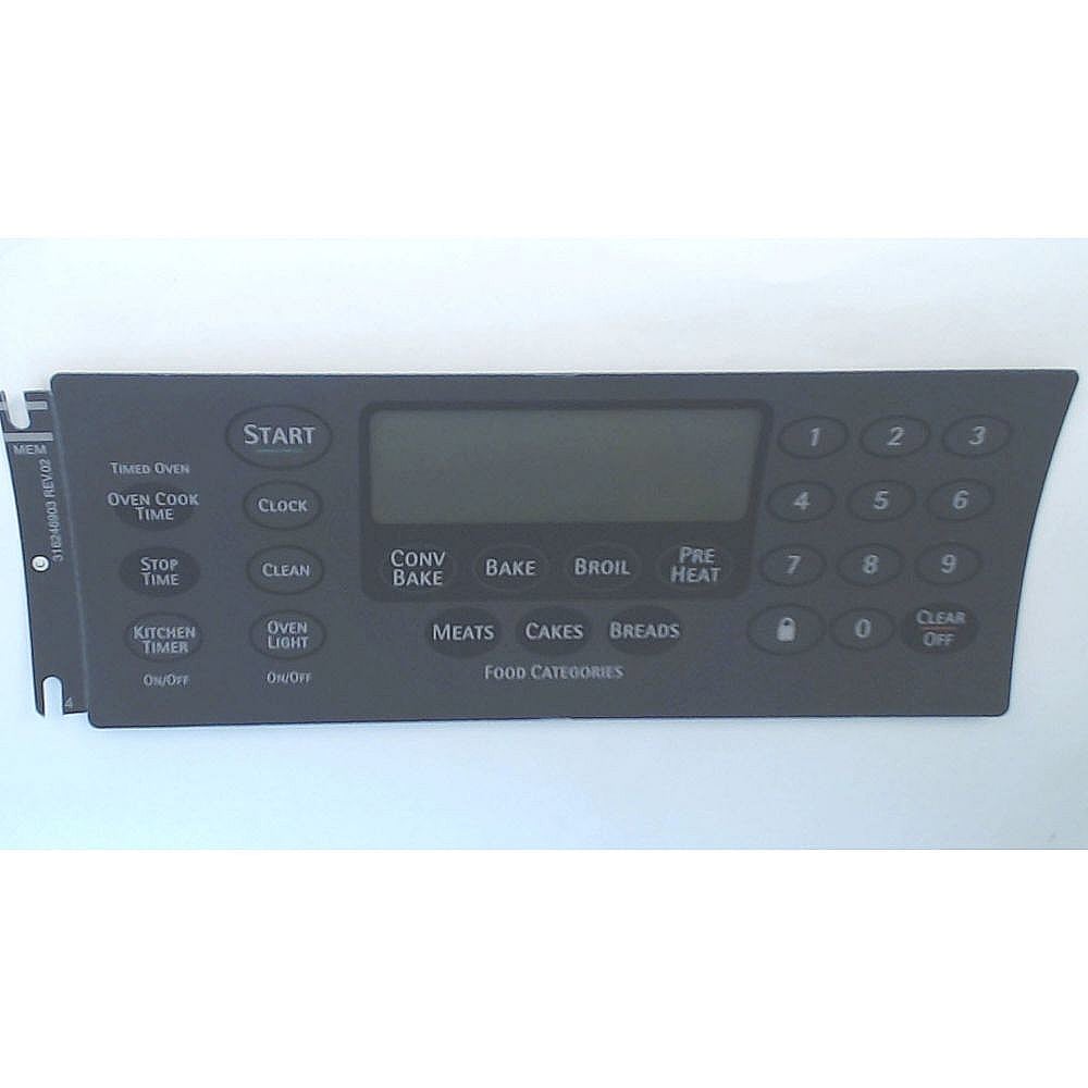 Electrolux Range Oven Control Overlay - 316246903