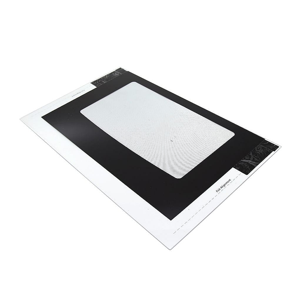 Electrolux Range Oven Door Outer Panel And Foil Tape (Black) - 316452716