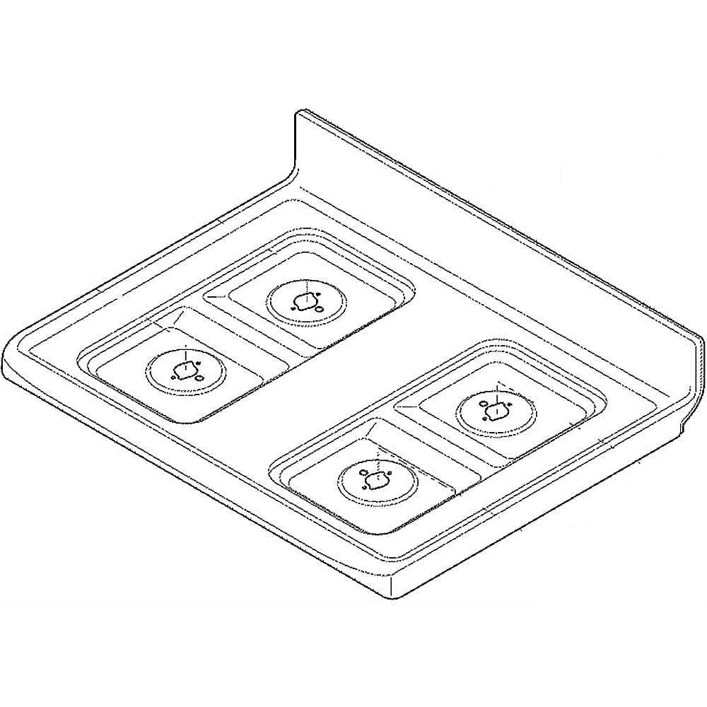 Electrolux Range Main Top Assembly - 316610013