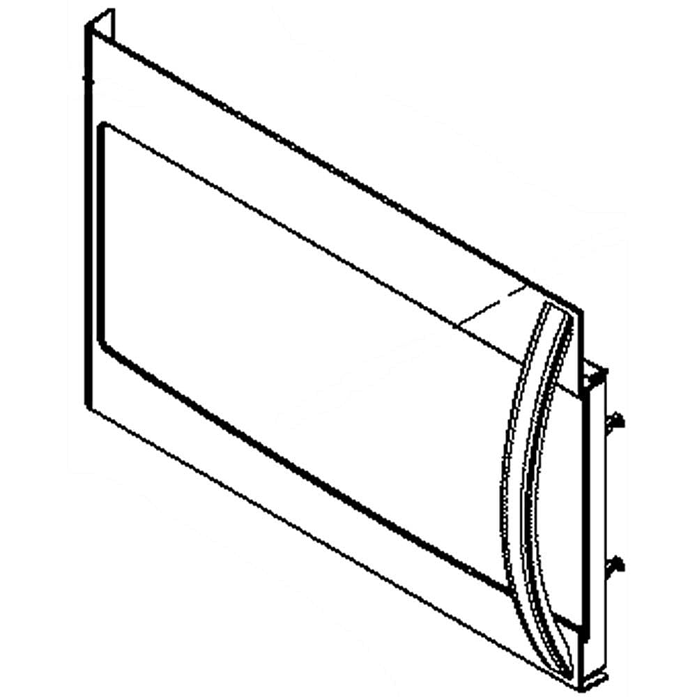 Electrolux Microwave Door Assembly (White) - 5304491634