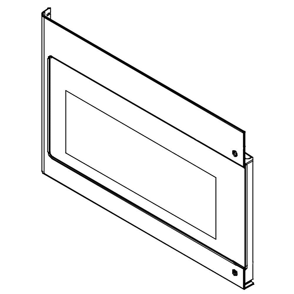 Electrolux Microwave Door Outer Panel (Black) - 5304509594