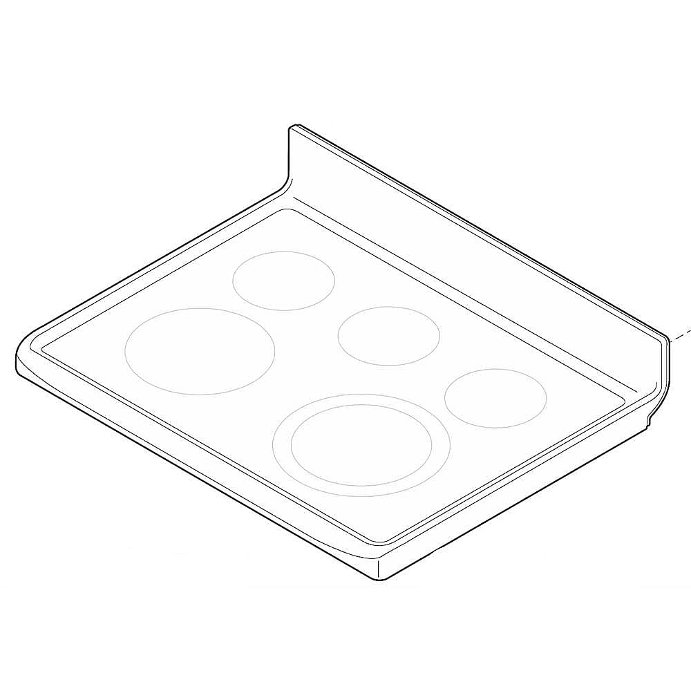 Electrolux Range Main Top Assembly (Black) - 5304514991