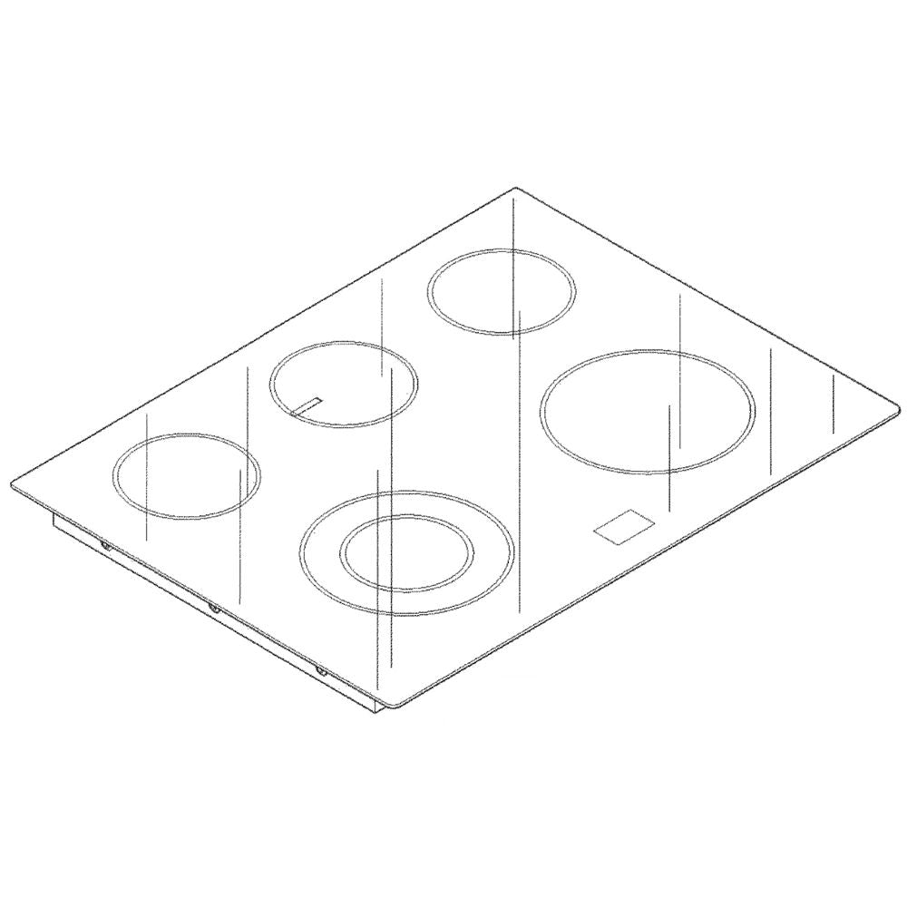 Bosch 00 Glass ceramic hob top - 771674