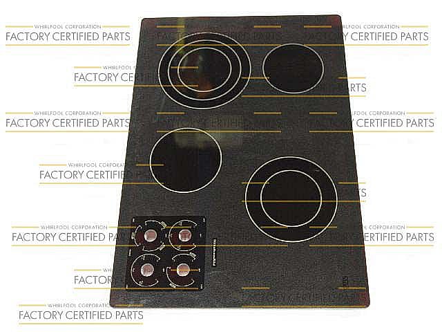 Whirlpool Main Glass Cooktop Replacement (black) W10140987