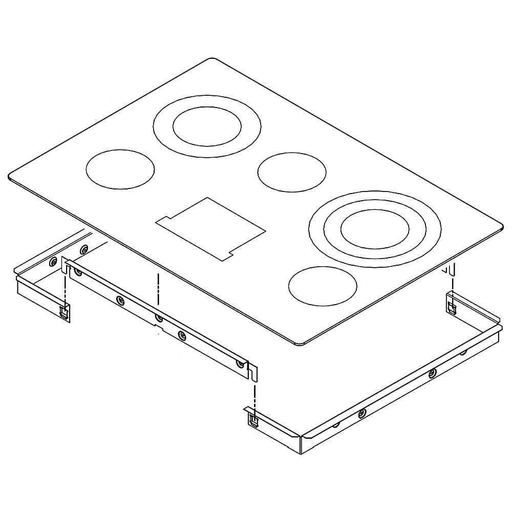 Whirlpool Part# W10365150 Cooktop (OEM)