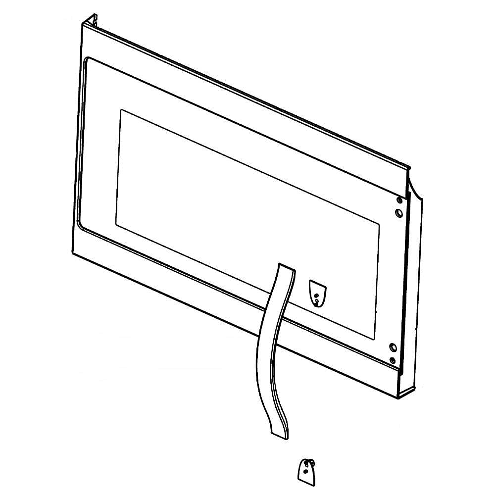 Whirlpool Part# W10727608 Outer Door Assembly (OEM)