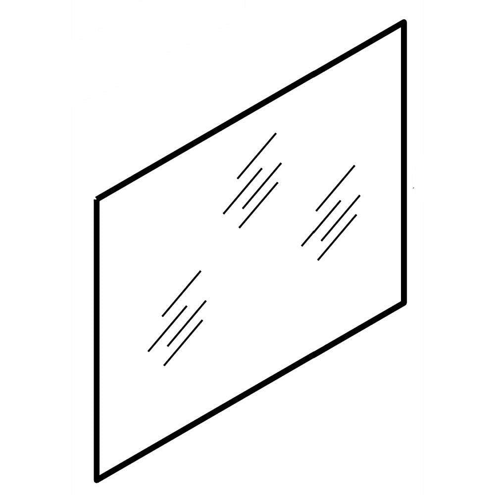 Whirlpool Part# W11028218 Door Glass (OEM)