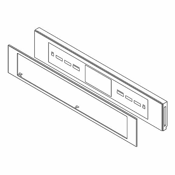 Whirlpool Wall Oven Control Panel Assembly (Stainless) - W11236888