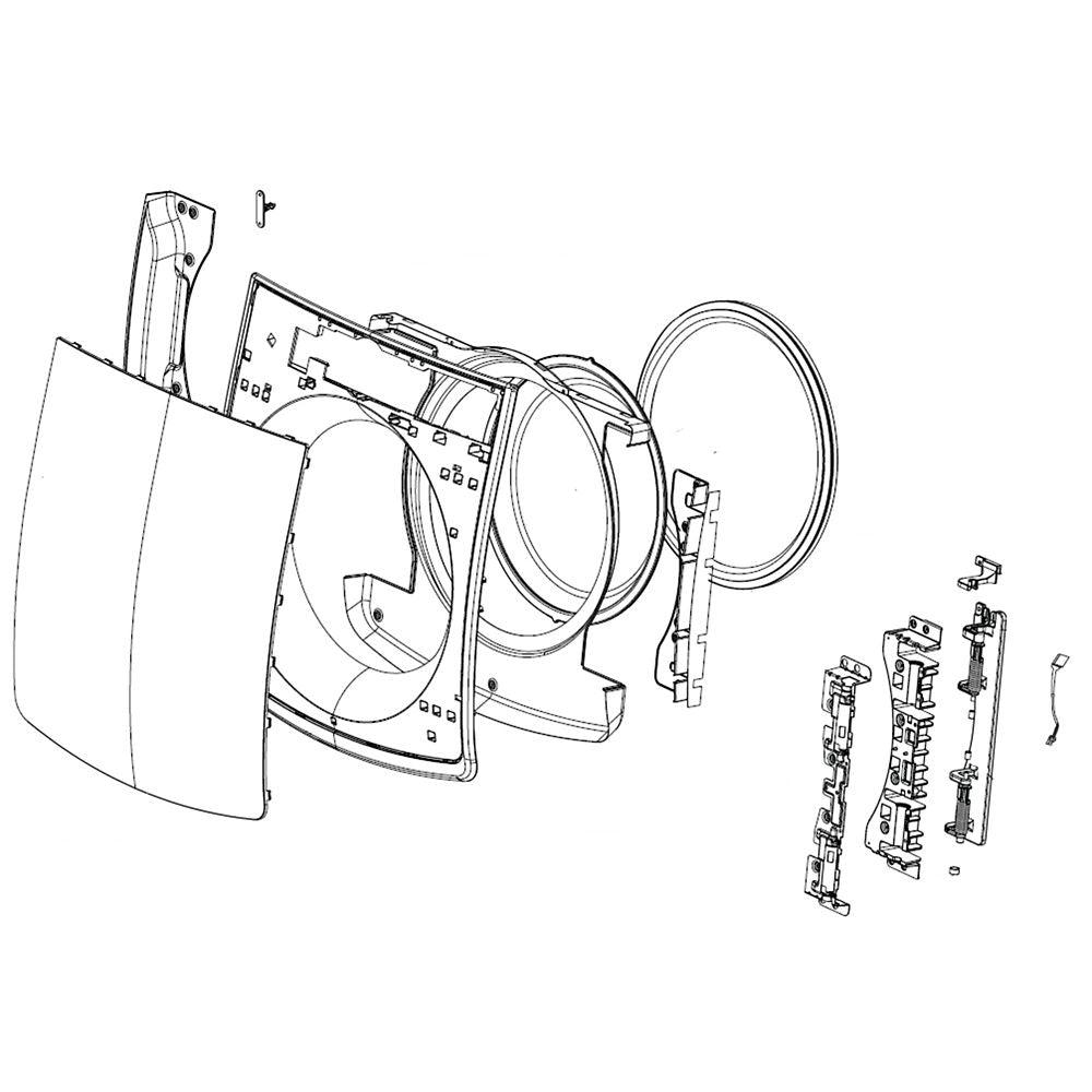 LG Part# ADC75446401 Door Assembly - Genuine OEM