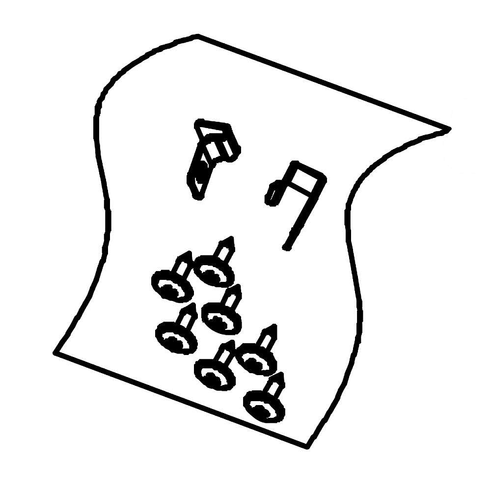 Electrolux Hardware Kit, Mounting, Screws/L - 5304515724