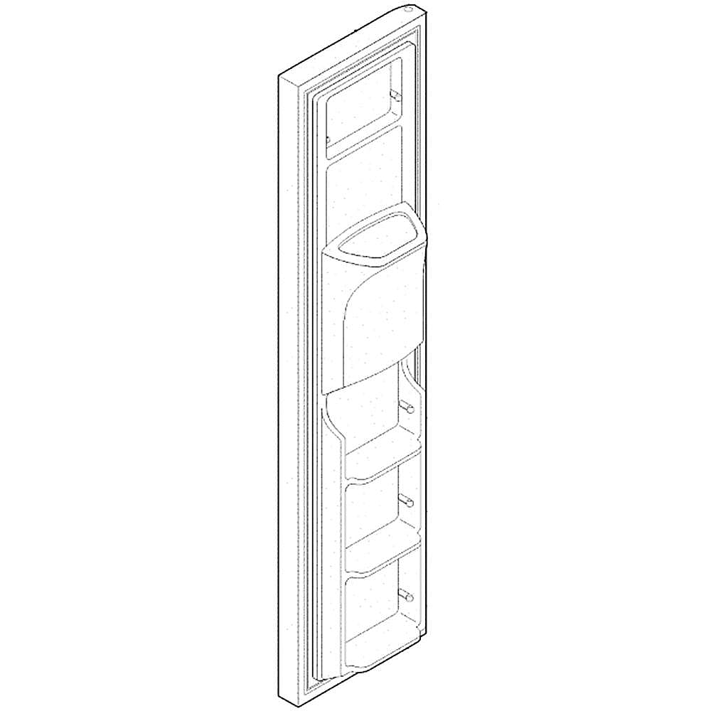 Electrolux Freezer Door,Complete - 807460034