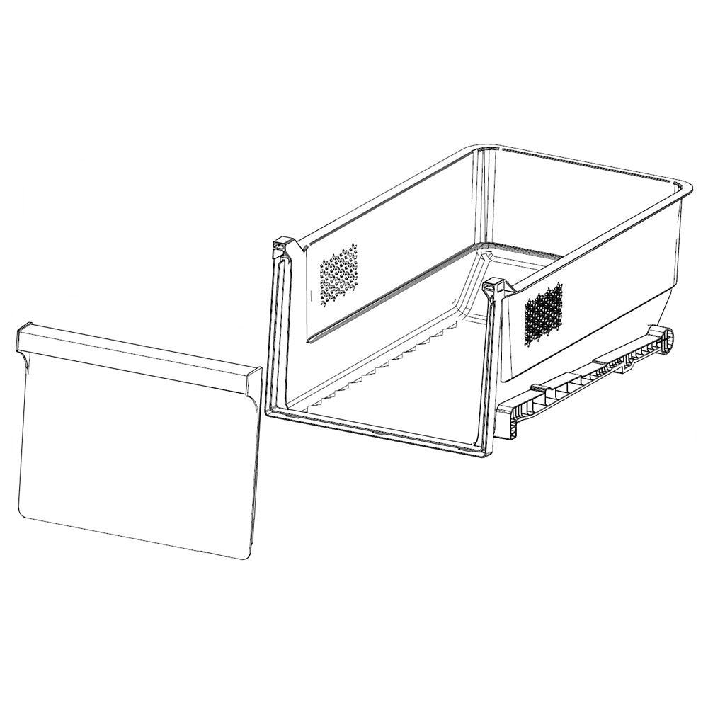 Samsung Part# DA97-14709A Upper Basket Case Assembly - Genuine OEM