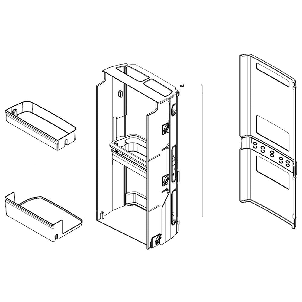 LG Part# ABQ77140102 Home Bar Case Aseemby - Genuine OEM