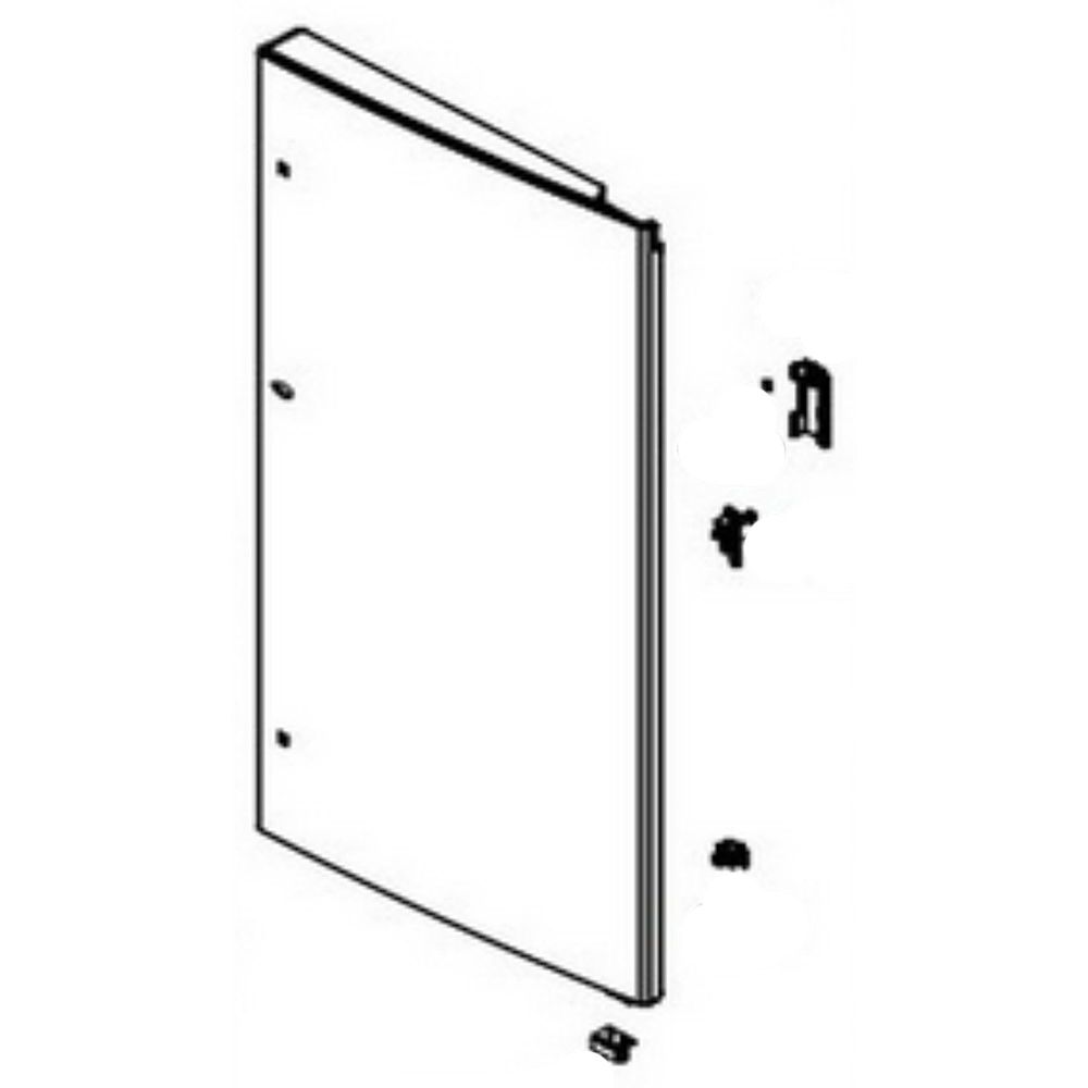 LG Part# ADD74236404 Fridge Door Assembly - Stainless (OEM)
