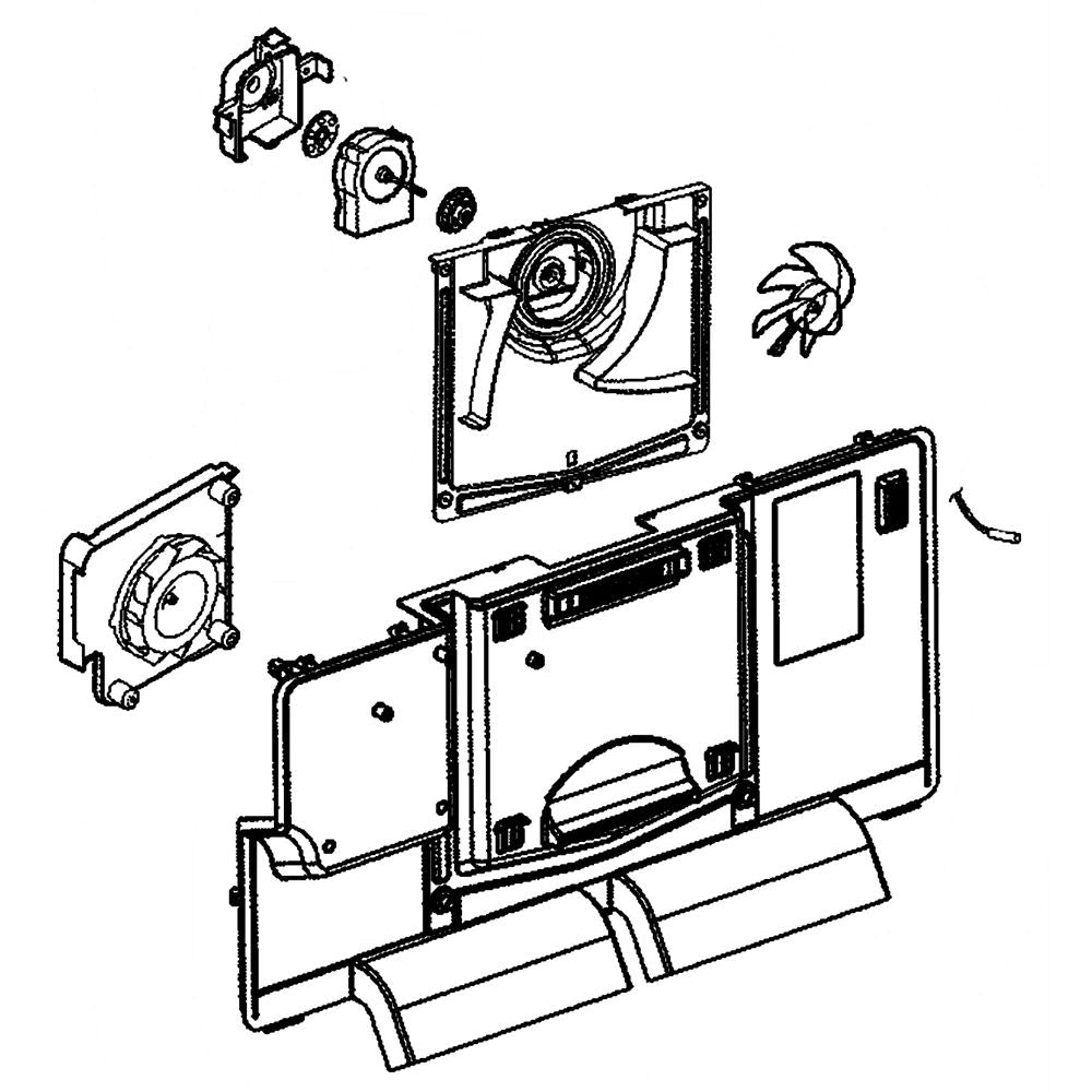 LG Part# AEB73764534 Fan Grille Assembly - Genuine OEM