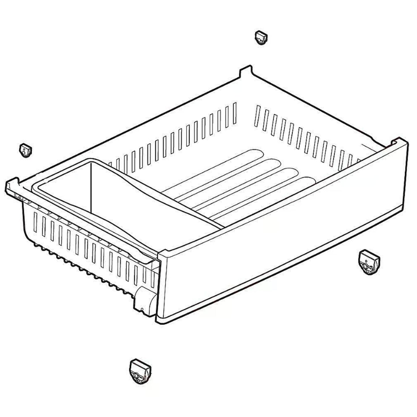 LG Drawer Tray Assembly AJP75234925