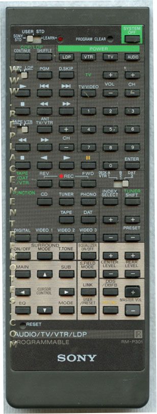 Sony Remote Control(Inf) - RMP301