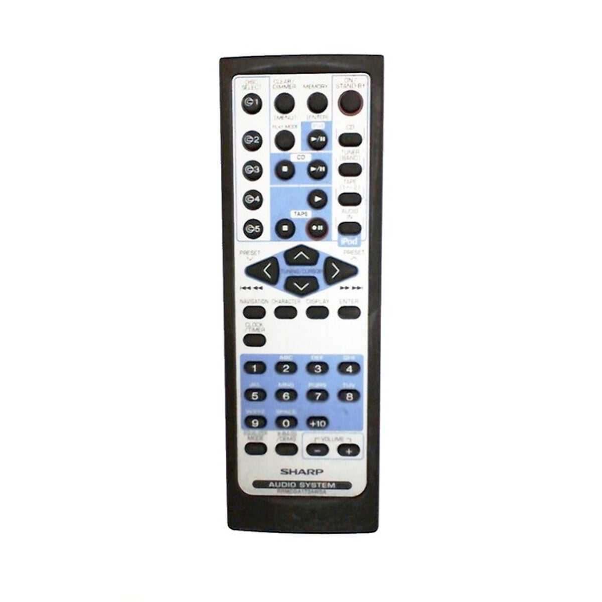 Sharp Part# RRMCGA175AWSA Remote Control - Genuine OEM